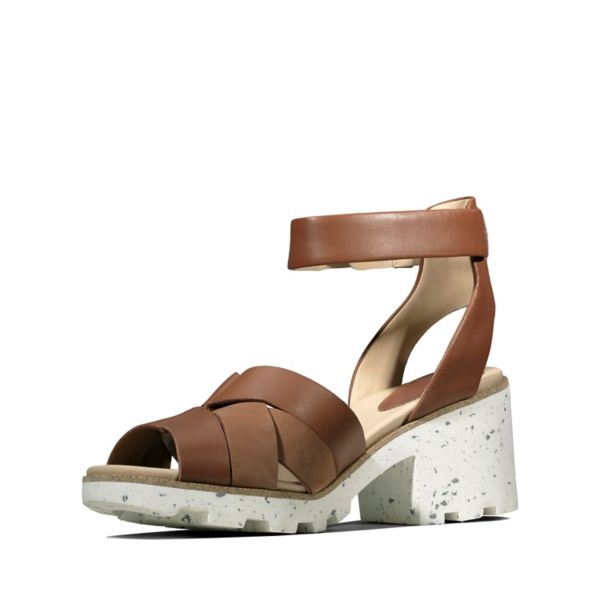 Clarks Womens Rene Daisy Sandals Brown | CA-8632140